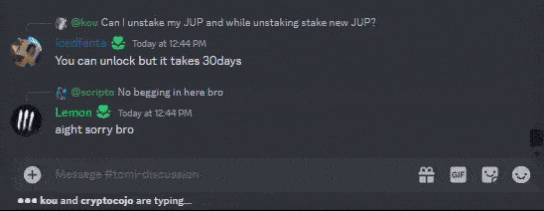 Auto chat members talking in a Discord channel