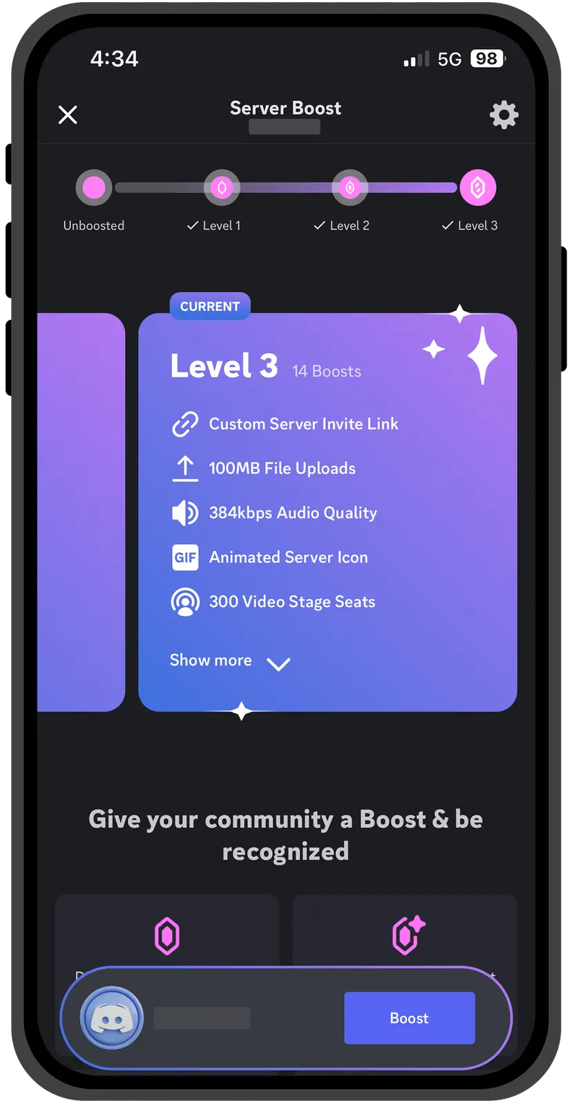 Discord app left